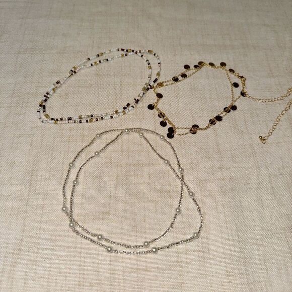 Free People Jewelry - Boho beaded belly chain M455